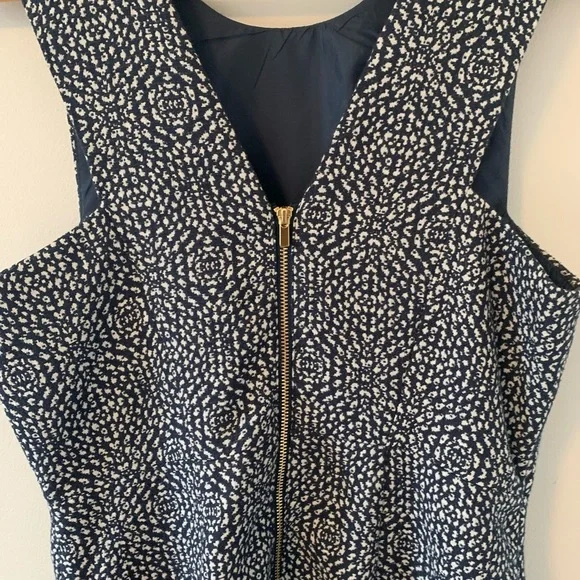 H&M | Navy and Cream Dress​ - Picture 6 of 8